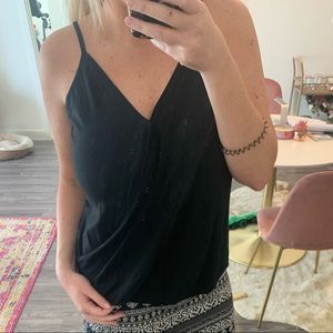 Black tank top